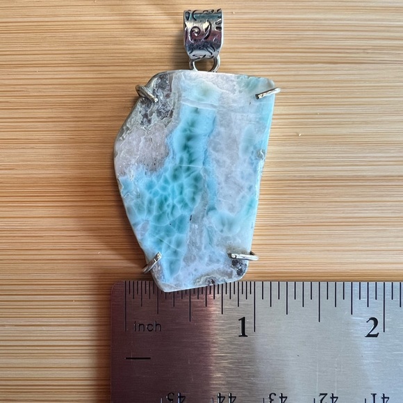 Larimar Silver Pendant - Picture 4 of 6